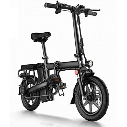 Oceanindw Bike Oceanindw Folding Electric Bike, Led Display Bicycle 48v 12ah Lithium Battery Max Speed 25km / h Three Modes Riding Assist Range Up 70km