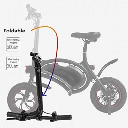 FEE-ZC Bike Outdoor Convenience Folding Electric Bicycle Scooter 350W 36V E-Bike, with 40 Mile Range Motorized Bike Collapsible Frame, App Speed Setting