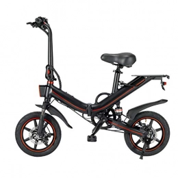 OUXI Bike OUXI Electric Bike 400W 14inch Tire Electric Bicycle Bike Booster Bike 48v Lithium Battery Folding Mens Women's ebike (black)