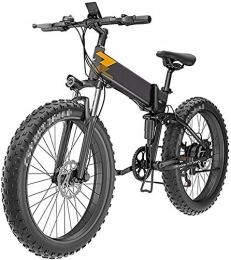 PARTAS Bike PARTAS Travel Convenience A Healthy Trip Adult Foldable Fat Tire Electric Bike, With 48V 10AH Lithium Battery 26 '' Electric Mountain Bike 400W / 7-Speed Off-Road Variable Speed Battery Car