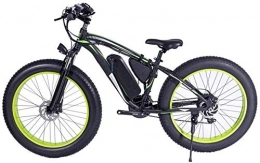 Qinmo Bike Qinmo Electric bicycle, 1000W Electric Bike 48V 13Ah Mens Mountain Bike 26" Fat Tire Ebike Road Bicycle Beach / Snow Bike with Dual Hydraulic Disc Brakes and Suspension Fork (Color : Black)