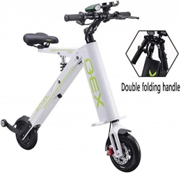 QLHQWE Bike QLHQWE Mini Folding Electric Car Adult Lithium Battery Bicycle Double Wheel Power Portable Travel Battery Car