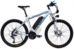 RDJM Bike RDJM Ebikes 26'' Electric Mountain Bike, 1000W Ebike with Removable 48V 15AH Battery 27 Speed Gear Professional Outdoor Cycling Electric Bicycle (Color : White)