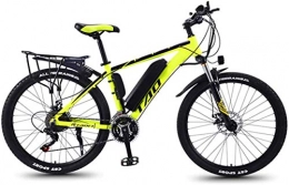 RDJM Bike RDJM Ebikes, 26 in Electric Bike 350W Aluminum Alloy Mountain E-Bike with Automatic Power Off Brake and 3 Working Modes 36V Lithium Battery High Speed Bicycle for Adults (Color : Yellow, Size : 13AH)