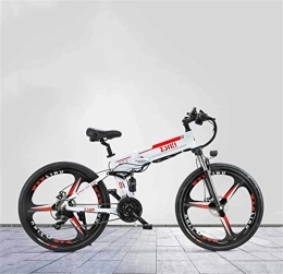 RDJM Bike RDJM Ebikes, 26 Inch Adult Foldable Electric Mountain Bike, 48V Lithium Battery, With GPS Anti-Theft Positioning System Electric Bicycle, 21 Speed (Color : B)