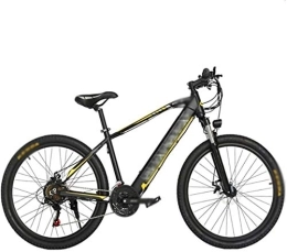RDJM Bike RDJM Ebikes, 27.5 inch Electric Bikes, Hidden lithium battery Variable speed 48V10A Boost Bike Bicycle Men Women (Color : Yellow)