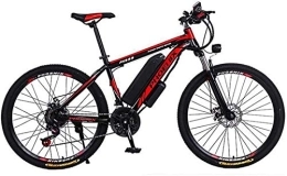 RDJM Bike RDJM Ebikes, Adult 26 Inch Electric Mountain Bike, 36V 10.4AH Lithium Battery Electric Bicycle, With Car Lock / Fender / Span Beam Bag / Flashlight / Inflator (Color : A, Size : 27 speed)