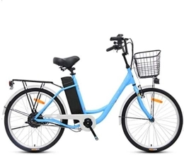 RDJM Bike RDJM Ebikes, Adult Electric Bikes Bicycle, 24 inch Tire Bikes LED display Sports Outdoor Cycling (Color : Blue)