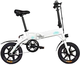 RDJM Bike RDJM Ebikes, Aluminum alloy Folding Electric Bikes, LED headlights 250W Bike Adult Bicycle Work Out Sports Cycling (Color : White)