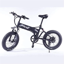 RDJM Bike RDJM Ebikes, Electric Bicycle Folding Snow Lithium Battery Wide Tire Electric Bicycle Adult Commuter Fitness Aluminum Alloy 350W, Gray, 48V