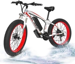 RDJM Bike RDJM Ebikes Electric Fat Tire Bike Powerful 26"X4" Fat Tire 500W Motor 48V / 15AH Removable Lithium Battery Ebike Moped Snow Beach Mountain Bicycle, Electric Bicycle for Adults