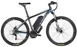 RDJM Bike RDJM Ebikes, Electric mountain bike, 36V10AH lithium battery hybrid bicycle, (26-29 inches) bicycle snowmobile 24 speed gear mechanical line pull disc brake three working modes, Blue, 16 * 17in