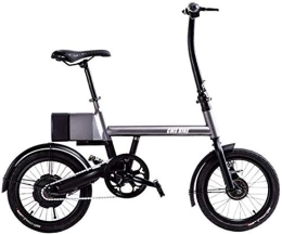 RDJM Bike RDJM Ebikes, Folding Electric Bike Removable Lithium-Ion Battery for Adults 250W Motor 36V Urban Commuter Folding E-Bike City Bicycle Max Speed 25 Km / H (Color : Gray)
