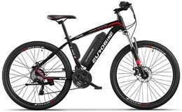 RDJM Bike RDJM Electric Bike, Adult 26 Inch Electric Mountain Bike, 36V Lithium Battery, 27 Speed Aerospace Aluminum Alloy Offroad Electric Bicycle (Color : A, Size : 35KM)