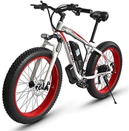RDJM Bike RDJM Electric Bike, Adult 26 Inch Electric Mountain Bike, 48V Lithium Battery Aluminum Alloy 18.5 Inch Frame 27 Speed Electric Snow Bicycle, With LCD Display (Color : A, Size : 15AH)