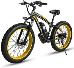 RDJM Bike RDJM Electric Bike, Adult 26 Inch Electric Mountain Bike, 48V Lithium Battery Aluminum Alloy 18.5 Inch Frame 27 Speed Electric Snow Bicycle, With LCD Display (Color : B, Size : 10AH)