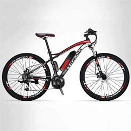 RDJM Bike RDJM Electric Bike, Bike, 26" Mountain Bike for Adult, All Terrain 27-speed Bicycles, 50KM Pure Battery Mileage Detachable Lithium Ion Battery, Smart Mountain Ebike for Adult