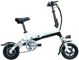 RDJM Bike RDJM Electric Bike, Electric Bike Foldable Electric Bike with 250W Motor, 36V 6Ah Battery Smart Display Dual Disc Brake And Three Working Modes (Color : Black)