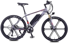 RDJM Bike RDJM Electric Bike, Electric Mountain Bike, 350W 26" Adults Urban E-Bike Removable Lithium Battery 27 Speed Dual Disc Brakes Aluminum Alloy Frame Unisex (Color : Grey, Size : 10AH)