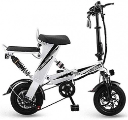 RDJM Bike RDJM Electric Bike Fast Electric Bikes for Adults Folding Electric Bike, Maximum Speed 30 KM / H with 12 Inch Wheels Portable Mini and Small Folding Lithium Battery for Men And Women