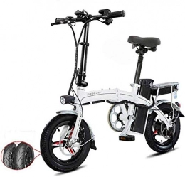 RDJM Bike RDJM Electric Bike Fast Electric Bikes for Adults Lightweight Aluminum Folding E-Bike with Pedals Power Assist and 48V Lithium Ion Battery Electric Bike with 14 inch Wheels and 400W Hub Motor