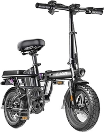 RDJM Electric Bike RDJM Electric Bike, Folding Electric Bike for Adults, Commute Ebike with 400W Motor And USB Charging Electric, City Bicycle Max Speed 25 Km / H Lithium Battery Beach Cruiser for Adults