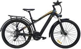 RDJM Bike RDJM Electric Bike, Mountain Bike 21 Speed E Bike 27.5 Inches Fashion Aluminum Alloy Light Hybrid Bike Low Energy Consumption Double Disc Brake Electric Bikes Stable Performance Damping MTB