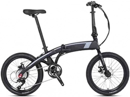 RDJM Electric Bike RDJM Electric Bike, Portable Folding Electric Bikes, 20 Inch Tire Adult Bicycle Maximum Torque about 50 N.M Outdoor Cycling Bikes Lithium Battery Beach Cruiser for Adults (Color : Grey)