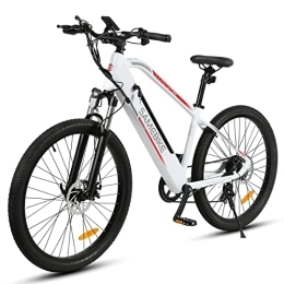 Samebike  SAMEBIKE Electric Bike For Adults 27.5'' Electric Bicycle With Pedal Assist Adult City Cruiser Ebike 48V / 10.4AH Removable Battery E-bike For Shimano 7 Speed (White)