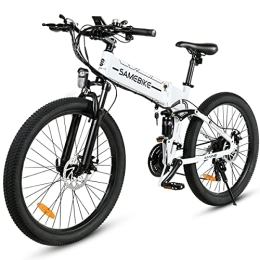 Samebike  SAMEBIKE Folding Electric Bicycle for Adults 48V12.5AH Removable Battery 26 Inch Folding Electric Mountain Bikes with SHIMANO 21 Speed Gears