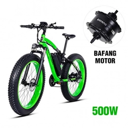 Shengmilo Electric Bike Shengmilo Bafang Motor 26 Inch Mountain E- Bike, Electric Folding Bicycle, 4 inch Fat Tire (Green)