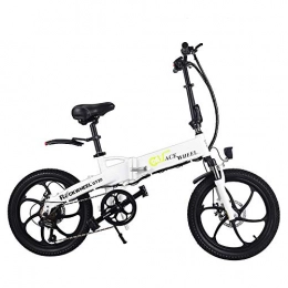 Shengmilo Electric Bike Shengmilo Electric Folding City Bike Men / Ladies Bicycle Road Bike GT20 350W*48V*10.4Ah 20Inch 7Speed SHIMANO Derailleur LG Battery Cell Double Disc Brake Magnesium Alloy (white)