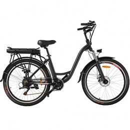 Speedrid Bike Speedrid ebike 26" Electric City Bike with Removable 12.5Ah Lithium-ion Battery, Low Frame Commuter e-bike, Electric Bicycle for Women / Men / Teens / Adults. (Black)