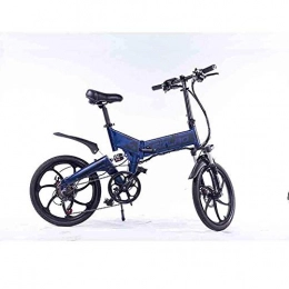 Generic Electric Bike Standard M3 European (7-speed) Aluminum alloy Folding Suspension Frame max speed 30KM / H electric bicycle 350w@48V 8AH 350w Blue