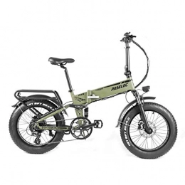 SWEETF Electric Bike SWEETF Electric Folding Bike 20" 750w 8 Speed Gear 100 Miles Ebike Foldable Casual Bicycle 14Ah Battery Recharge Bike For Adults Men Women (Green)