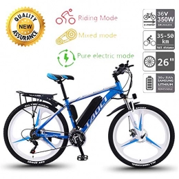 TANCEQI Electric Bike TANCEQI Electric Bicycles for Adults, 350W Magnesium Alloy Ebike Mountain Bike / Commute Ebike with 27-Speed Professional Transmission for Outdoor Cycling Work Out, Blue