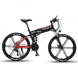 TANCEQI Electric Bike TANCEQI Electric Bike for Adults And Teens Folding Comfort Mountain E-Bikes 350W Aluminum Alloy Bicycle with 3 Riding Modes for Sports Outdoor Cycling Travel Commuting, Red