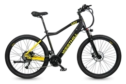 Westhill  Westhill Venture 27.5″ Electric Mountain Bike 14Ah E-bike | Integrated Battery, Aluminium Frame, Front Suspension (Black)