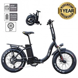 WHYTT Bike WHYTT Folding Electric Snow Bike Adult Folding Bicycle Lightweight, 750W Motor, 48V 15Ah Battery, 20 Inch Mountain Bike Fat Bike, Pedal Assist E-bike with Basket