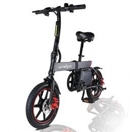 Windgoo Bike Windgoo B20 Electric Bike, 14 inch Foldable and Commuting E-Bike, 350W Motor with a 42V 6.0Ah Lithium Battery, Max Speed 25km / h with Dual Disc Brake City Electric Bicycle for Adults