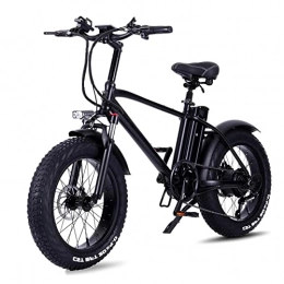WMLD Bike WMLD 750W Adult Electric Bike 20'' Fat Tire Electric Bicycle 15Ah Removable Lithium Battery Electric Bike Electric Mountain Bike (Color : Black)