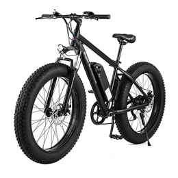 WMLD Bike WMLD Adults Electric Bike 1000W Motor Max Speed 28Mph 26"Fat Tire Electric Bicycle 48V 17Ah Lithium Battery Snow Beach E-Bike Dirt Bicycles (Color : Black)