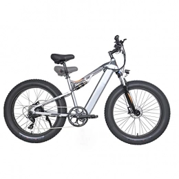 WMLD Bike WMLD Electric Bike for Adults 750W Electric Mountain Bicycle 26 * 4.0 Fat inch Tire 48V Removable Battery Ebike (Color : Dark Grey, Number of speeds : 9)