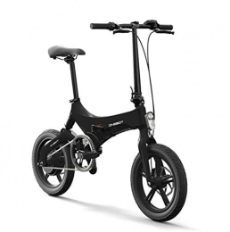 WXJWPZ Bike WXJWPZ Folding Electric Bike 16 Inch Folding Ebike E-bike Electric Bike Bicycle Power Assist Moped Electric Bike 250W, Black