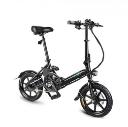 WXJWPZ Electric Bike WXJWPZ Folding Electric Bike 250W Motor 36V 7.8AH Smart Ebike Lightweight 16 Inch Folding Power Assist Eletric Bicycle, Black