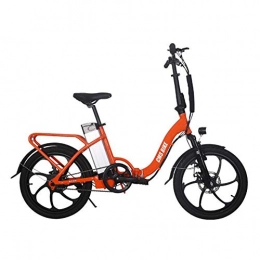 WXX Electric Bike WXX 20 Inch Aluminum Alloy Folding Electric Bicycle Double Disc Brake Shock Absorption Lithium Battery High Power Adult Battery Car Suitable for Camping