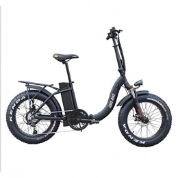 WXX Electric Bike WXX 20 Inch Aluminum Alloy Folding Variable Speed Electric Bicycle LCD Instrument Dual Disc Brake Mountain Bike Suitable for Camping