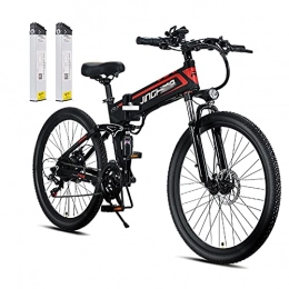 WZW Bike WZW R3 800W Mountain Electric Bike 26inch Folding Ebike 48V / 10Ah Removable 2 Lithium Battery Electronic Bicycle 21 Speed Gears