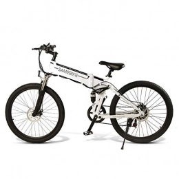 xianhongdaye Bike xianhongdaye 48V 10AH 500W electric bicycle 21-speed off-road wide tire mountain electric bicycle foldable adult mountain bike black white-white