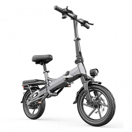 XXZ Bike XXZ Folding Electric Bike Mountain Bike, 14 Inch Spoke Wheel Lightweight Design E-bike Electric Bike Bicycle with 350W Brushless Motor and 48V